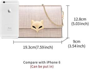 img 3 attached to FOXER Women Leather Crossbody Shoulder Women's Handbags & Wallets for Satchels
