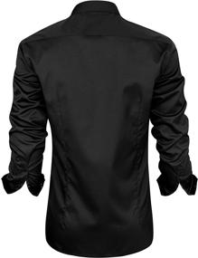 img 3 attached to 👕 Стильные обычные рубашки с эластичными рукавами от J VER: комфорт и мода в одном!