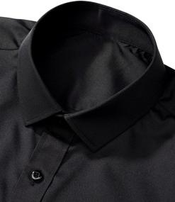 img 2 attached to 👕 Стильные обычные рубашки с эластичными рукавами от J VER: комфорт и мода в одном!