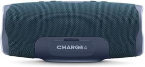 img 2 attached to 🔵 Обновленный портативный водонепроницаемый беспроводной Bluetooth-динамик JBL Charge 4 - синий