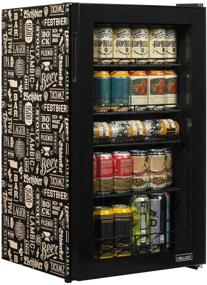 img 4 attached to 🍺 NewAir AB-1200BC1 Beverage Refrigerator: Cooling 126 Cans to 34F in a Stylish Mini Bar Beer Fridge with Glass Door & Beers of the World Design