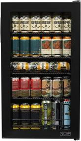 img 1 attached to 🍺 NewAir AB-1200BC1 Beverage Refrigerator: Cooling 126 Cans to 34F in a Stylish Mini Bar Beer Fridge with Glass Door & Beers of the World Design