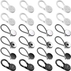 img 4 attached to 👔 24 Pack of Collar Extenders Elastic Button Extender Neck Extensions for Shirts, Pants, Dresses, Trousers – Ideal for Gifting and Favor Usage