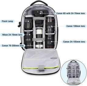 img 3 attached to 📷 Endurax Large Camera Backpack Waterproof: Ultimate Protection for Canon Nikon DSLRs - A Photographer's Bag with Hardshell Security
