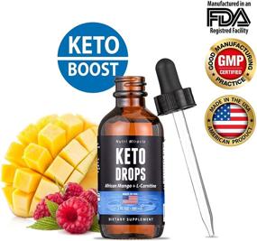 img 2 attached to Nutri Miracle Keto Drops: High Potency Raspberry Metabolism Booster for Effective Weight Loss 🌿 - Premium Keto Liquid with African Mango & L-Carnitine - 60ml Non-GMO Keto Dietary Supplement