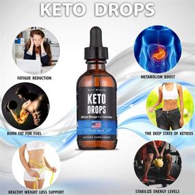 img 3 attached to Nutri Miracle Keto Drops: High Potency Raspberry Metabolism Booster for Effective Weight Loss 🌿 - Premium Keto Liquid with African Mango & L-Carnitine - 60ml Non-GMO Keto Dietary Supplement