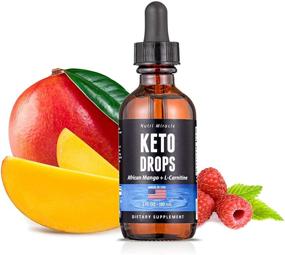 img 4 attached to Nutri Miracle Keto Drops: High Potency Raspberry Metabolism Booster for Effective Weight Loss 🌿 - Premium Keto Liquid with African Mango & L-Carnitine - 60ml Non-GMO Keto Dietary Supplement