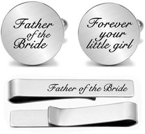 img 4 attached to JUPPE Father Personalized Wedding Cufflinks