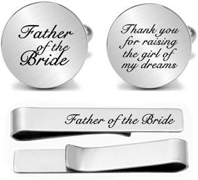 img 3 attached to JUPPE Father Personalized Wedding Cufflinks