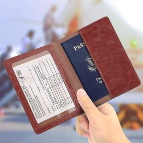 img 3 attached to Passport Vaccine Card Holder Combo Travel Accessories for Luggage Carts