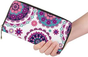 img 3 attached to 👝 Mumeson Boho Style Women Travel Wallet: Stylish Long Coin Purse, Clutch, and Cell Phone Case