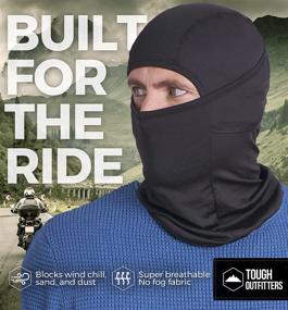 img 3 attached to 🏍️ Балаклава - Легкая летняя мотоциклетная маска для мужчин и женщин с УФ-защитой - Дышащая и прочная