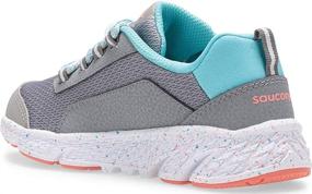 img 2 attached to 👟 Saucony Wind Shield Running Shoe - Unisex Child