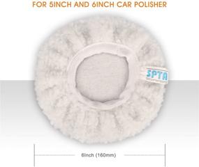 img 2 attached to 🚗 SPTA Car Polisher Bonnet Pads (5 to 6 Inch) - Ultimate Waxing & Polishing Accessories for Most Car Polishers - 5Pcs Pack