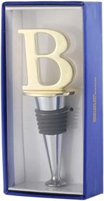 img 3 attached to Gold Finish Wine and Beverage Bottle Stopper: Reusable, DIY Funny Gift with Gold Letter B for Housewarming, Holiday Party, Wedding, Birthday