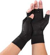 🧤 copper arthritis gloves: compression and pain relief for carpal tunnel, tendonitis, muscle stiffness, gamer gloves, and wrist support логотип