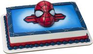 🎂 marvel's spider-man ultimate light up eyes decoset® cake topper - 1-piece set with superhero head featuring lights, batteries included логотип