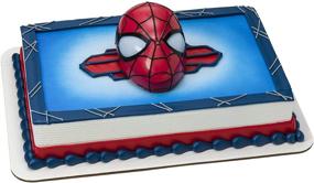 img 4 attached to 🎂 Marvel's Spider-Man Ultimate Light Up Eyes DecoSet® Cake Topper - 1-Piece Set with Superhero Head featuring Lights, Batteries Included