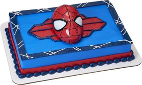 img 2 attached to 🎂 Marvel's Spider-Man Ultimate Light Up Eyes DecoSet® Cake Topper - 1-Piece Set with Superhero Head featuring Lights, Batteries Included