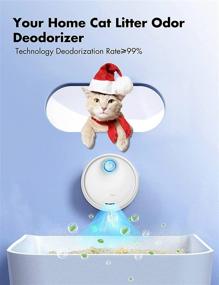 img 3 attached to 🐱 Qimic Cat Litter Deodorizer: Rechargeable Odor Eliminator for Dust-Free Litter Box, Shoe Box, Kitchen