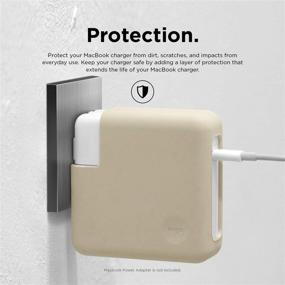 img 2 attached to 🔌 elago Charger Cover for Apple MacBook Pro 13 inch [2012-2020 Models] - A2159/A1706/A1989/A1708/A2251/A1502/A1425 - Extra Protection - Classic White