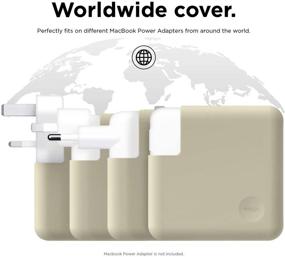 img 1 attached to 🔌 elago Charger Cover for Apple MacBook Pro 13 inch [2012-2020 Models] - A2159/A1706/A1989/A1708/A2251/A1502/A1425 - Extra Protection - Classic White