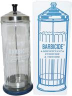 🧴 glass soaking jar with barbicide logo