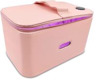 👜 jj care pink uv light sanitizer bag - uv sterilizer bag with 6 bead lights, uv phone sanitizer bag, multipurpose bag for baby items, remote & more! logo