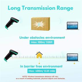 img 2 attached to NADAMOO 2D Wireless Barcode Scanner with Stand - USB Cordless Image Reader, Capture QR PDF417 Bar Codes from Paper and Screen, Auto Sensing for Supermarket, Library, Inventory Management