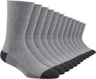 heatuff 12 pairs men's cotton performance athletic crew socks with extra heavy cushioning... логотип