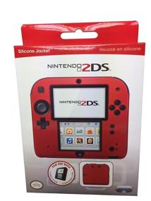 img 2 attached to 🎮 Enhanced PDP Silicone Case/Cover for Red Nintendo 2DS - Boost Your Gaming Experience!