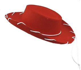 img 3 attached to Authentic Children's Western Woody Style Cowboy Ranch Hat in Red - 20 inches