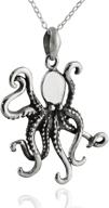 🐙 seo-optimized sterling silver octopus pendant necklace - 18" cable chain by fashionjunkie4life logo