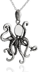 img 4 attached to 🐙 SEO-Optimized Sterling Silver Octopus Pendant Necklace - 18" Cable Chain by FashionJunkie4Life