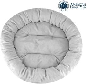 img 2 attached to Solid Round Pet Bed - American Kennel Club Casablanca Series