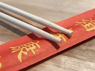 🥢 enhanced convenience: sleek separated sleeved disposable chopsticks logo