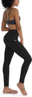 🩳 ododos high waisted leggings with dual pockets - workout capris for women, yoga, gym, sports, running - 19" / 28" inseam logo