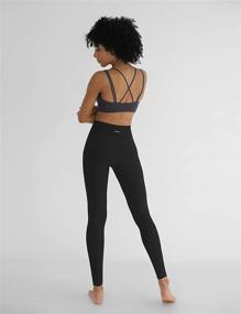 img 3 attached to 🩳 ODODOS High Waisted Leggings with Dual Pockets - Workout Capris for Women, Yoga, Gym, Sports, Running - 19" / 28" Inseam