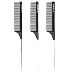 img 4 attached to 🔥 Premium Hair Combs for Women: Goodofferplace 3-in-1 Rattail Comb, Pintail Comb, Parting Comb & Teasing Comb