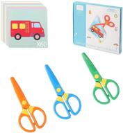 👶 amassan scissors for toddlers – pre school scissors set (3 pieces) logo