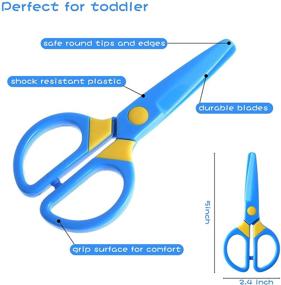 img 2 attached to 👶 Amassan Scissors for Toddlers – Pre School Scissors Set (3 Pieces)