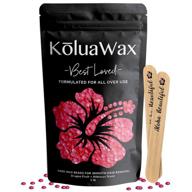 🌸 koluawax: pink best loved hard wax beads - 1lb all in one body formula for effective hair removal, face, bikini, legs, underarm, back and chest - large refill pearl beans for wax warmers logo