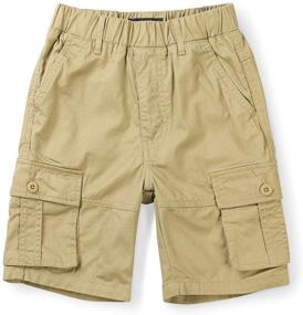 img 4 attached to 🩳 Boys' Cotton Shorts with Elastic Waistband & Multi Pockets: A Must-Have for Comfort and Style!