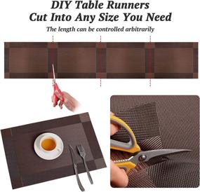 img 1 attached to Placemats Non Slip Heat Resistand Mats Table Tableware