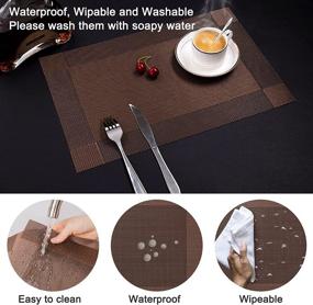 img 3 attached to Placemats Non Slip Heat Resistand Mats Table Tableware