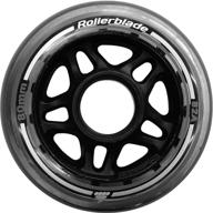 🛼 high-quality rollerblade 80mm 82a wheels: 8 pack for exceptional performance logo