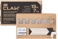 🔨 3m claw drywall picture hanger/set of 6 with temporary spot marker - holds 15 lbs, includes extra 6 markers logo