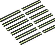 🔒 enhance safety with lifegrip anti slip traction treads - 12-pack, 2" x 12" tape with glow in dark stripe, 80 grit non slip grip, pre-cut strips - easy application logo