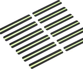 img 4 attached to 🔒 Enhance Safety with LifeGrip Anti Slip Traction Treads - 12-Pack, 2" x 12" Tape with Glow in Dark Stripe, 80 Grit Non Slip Grip, Pre-Cut Strips - Easy Application