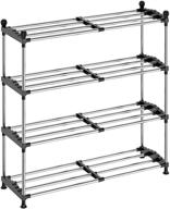 dusasa 4-tier expandable shoe rack organizer: versatile, adjustable, stackable metal iron shoe shelf for your closet or entryway логотип